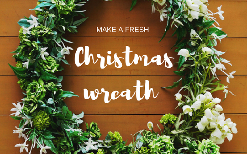 Making Fresh Floral Chirtsmas Wreths at Home - Sydney Markets